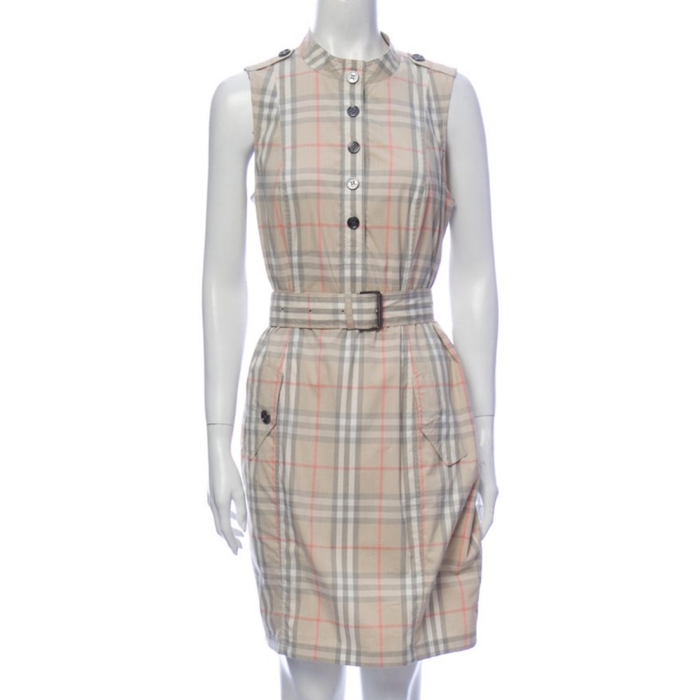 Burberry Brit Smoke Nova Check Mini Dress 10 Medium